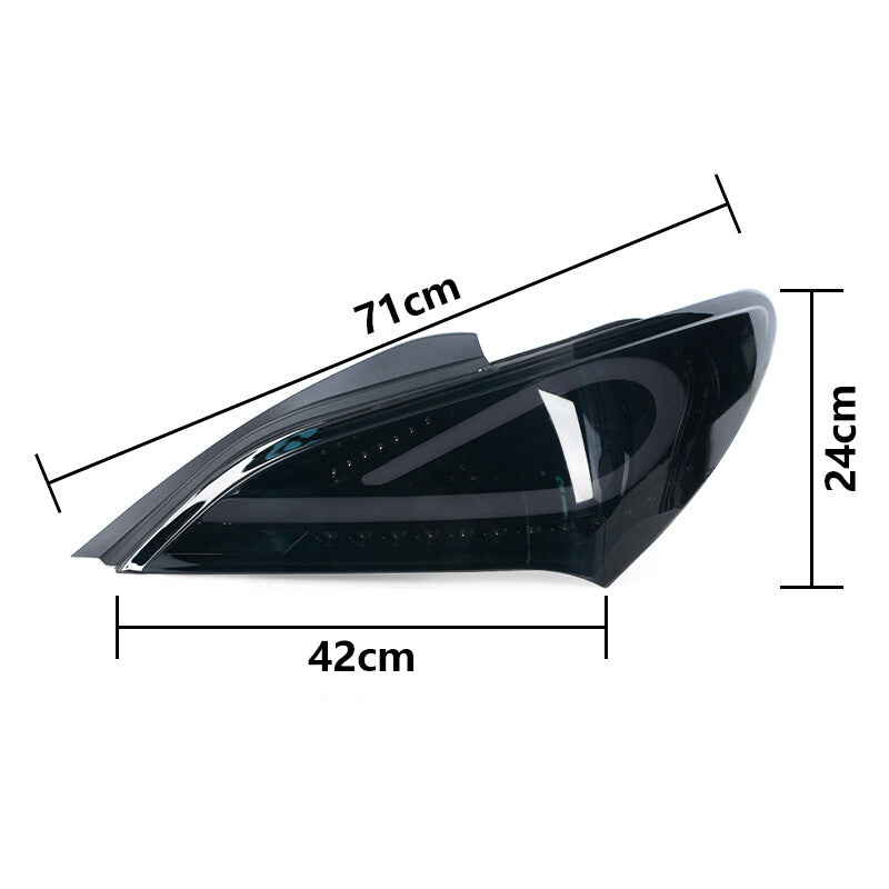 Smoked LED taillights for 2010-2016 for Hyundai for Genesis Coupe sequential taillights.