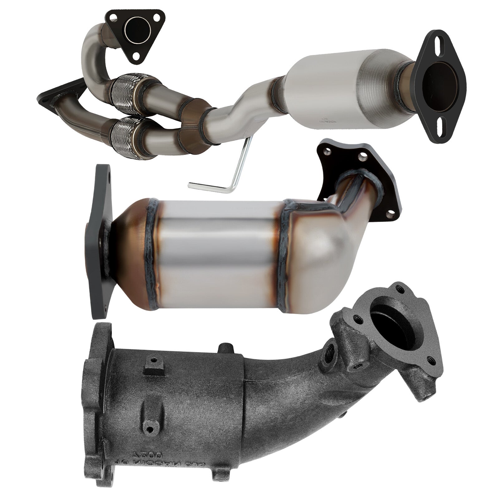 EPA 3pc Exhaust Catalytic Converter Set for 2003-07 for Nissan Murano SUV 3.5L OBDII