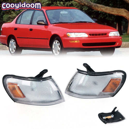 Two side marker parking turn signal corner lights applicable to for Toyota for Corolla 1993-1997