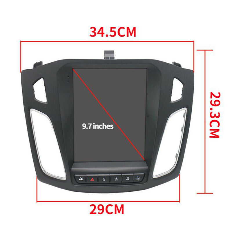 Car Radio For 12-17 Focus 3 Android 9.7in Vertical Headunit GPS Multimedia Navi