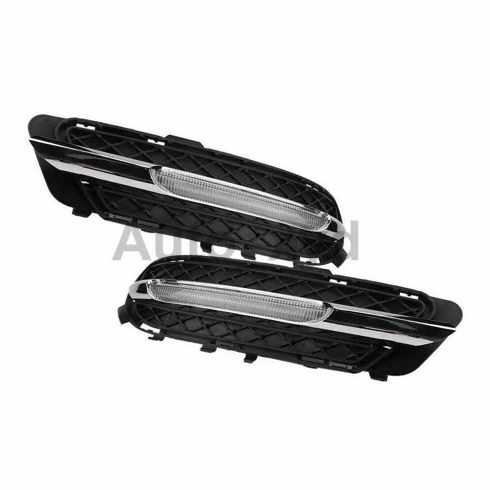 Pair 09-13 for Mercedes W212 E250 E300 E350 2xLED Daytime Running FogLight Lamp
