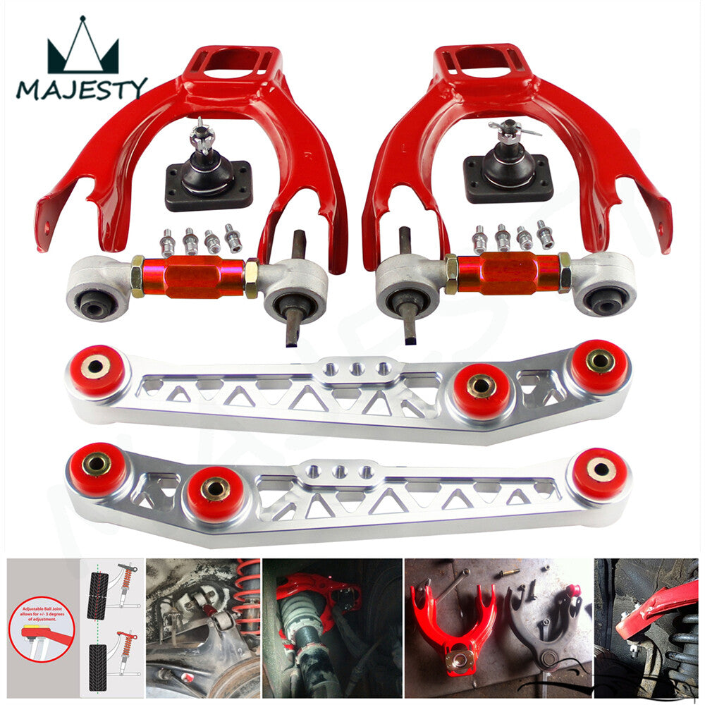Lower Control Arm Front Upper Rear Steel Camber For 92-95 for Civic 94-01 Integra
