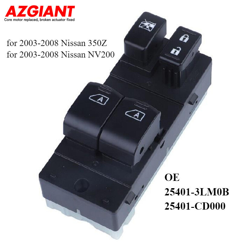 Front Left Power Window Switch 25401-3LM0B for 2003 - 2008 for Nissan 350Z / NV200