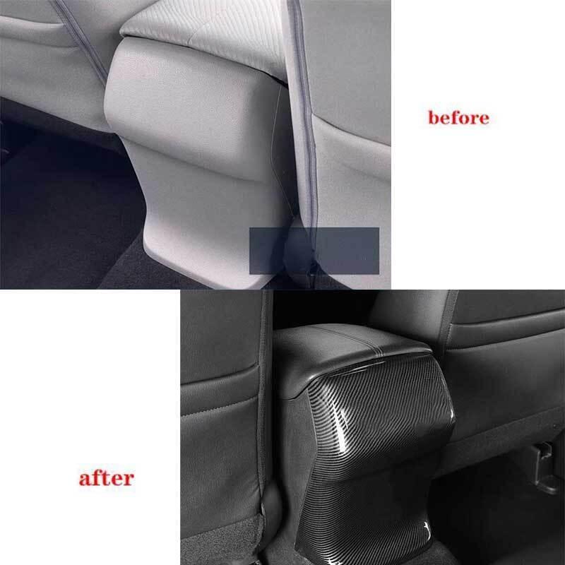 for Honda Accord LX 2013-2017 Carbon Fiber Rear Anti-Kick Panel Cover Trim 1Pcs
