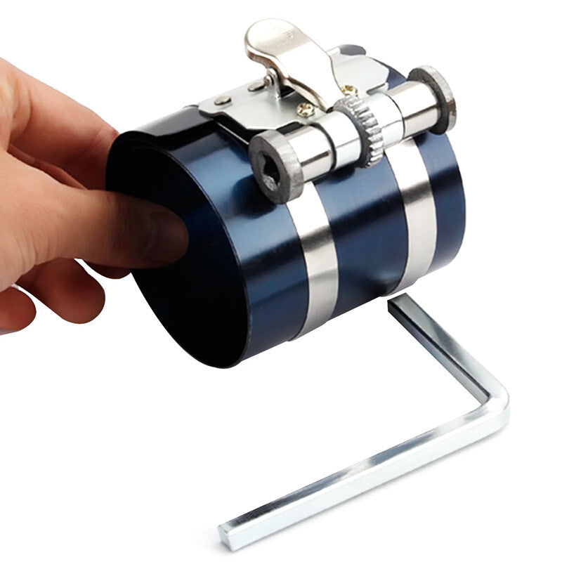 Car Piston Ring Compressor Installer Engine Caliper Automotive Wrench Tool Kit