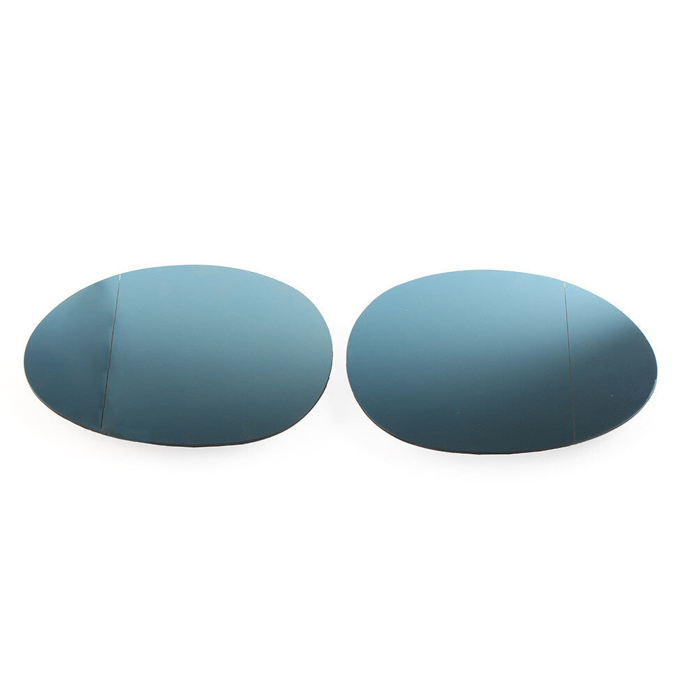 2x Rear View Heated Mirror Glass Blue for Mini F54 F55 F56 F57 F60 51167366039