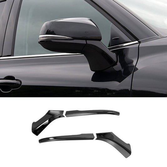 for Toyota for Corolla Cross 22-2024 Black Side Door Rear View Mirror Strip Trim 4P