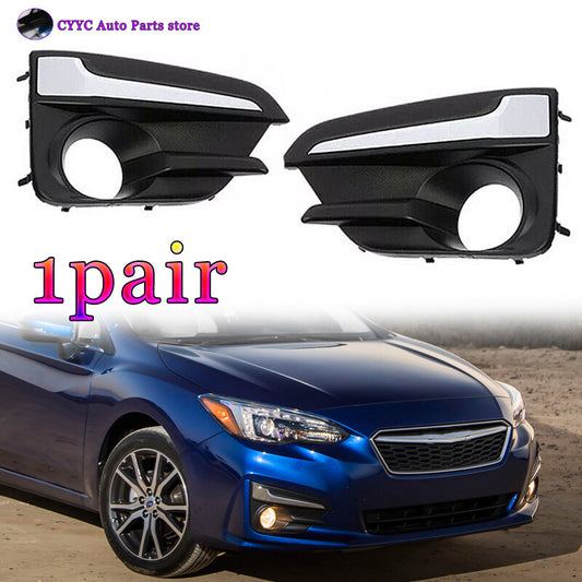 Pair for Subaru Impreza 2017-2018-2019 LHRH Front Fog Light Lamp Cover Bezel