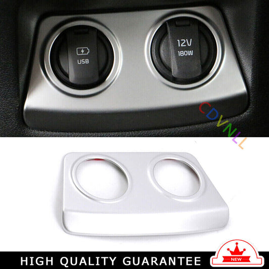 Console Cigarette Lighter Storage Box Trim for Kia Sportage 17-20 Matte Silver