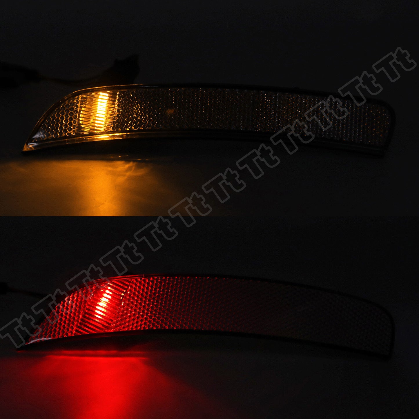 4-pack of front and rear side marker lights with OE LED strip bulbs suitable for 2012-2017 for Fiat 500 for Abarth