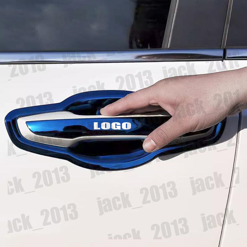 for Honda CRV CR-V 2017-2022 stainless Blue Car Door Handle Cover Trims 8Pcs