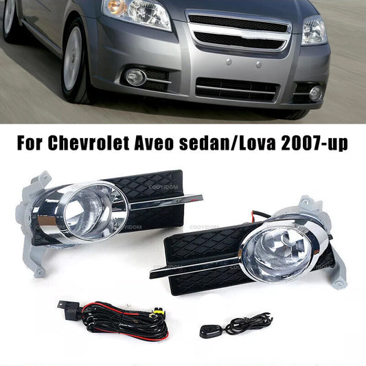 Front Fog light Fog Lamp Cover Bezel Set for Chevrolet Aveo sedan/Lova 2007-10
