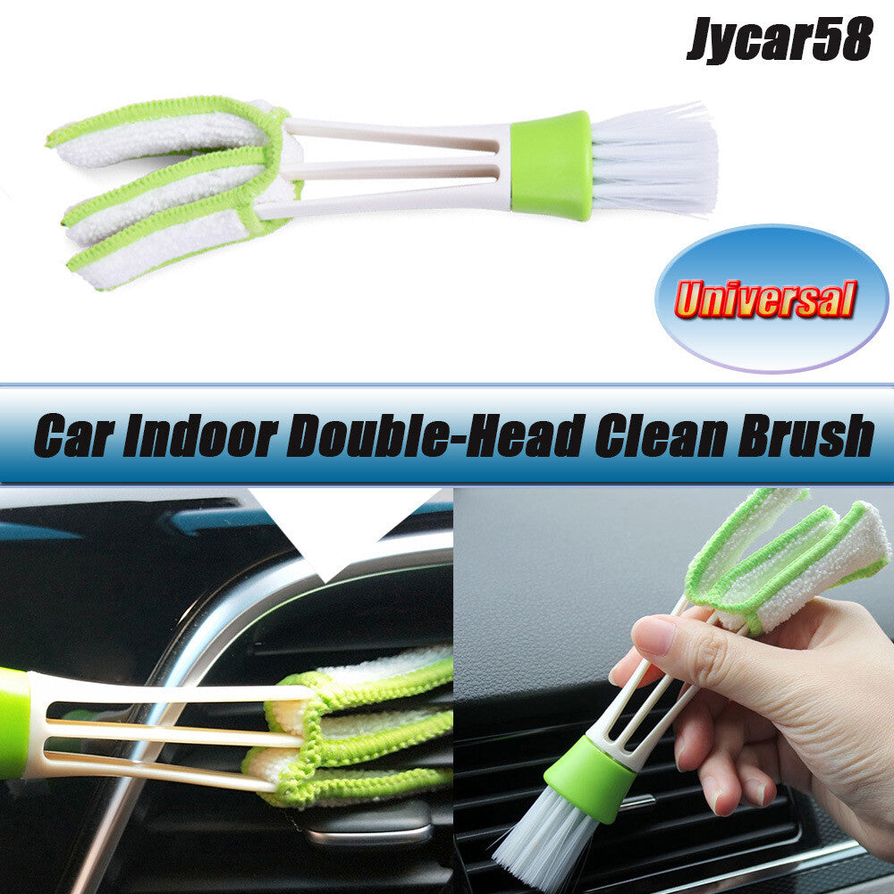 Double-Head Clean Brush Indoor Air-condition Outlet Window Care Cleaning Tool