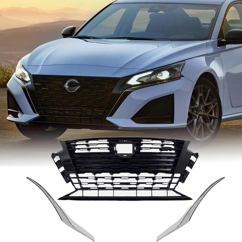 Front Bumper Upper Grille Grille Molding Set For 2023 2024 for Nissan Altima SR