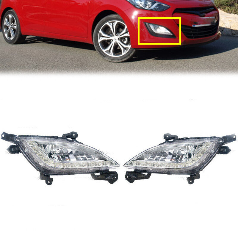 Applicable to 2012-2016 for Hyundai for Elantra GT i30 front bumper fog lights (left and right)