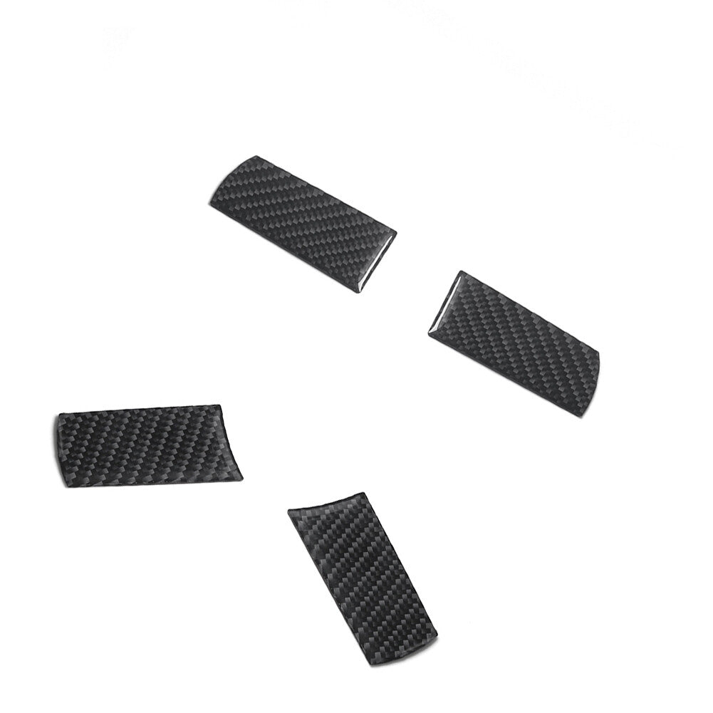 4Pcs Carbon Fiber Steering Wheel Button Cover Trim Type A for Chrysler 300 05-07
