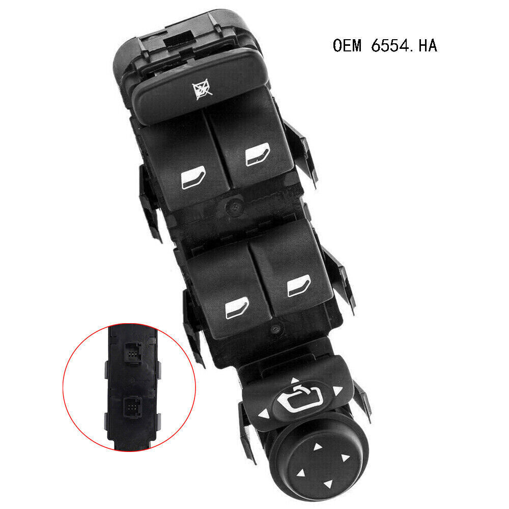 for Citroen C4 04-15 6554.HA Left Side Master Power Window Lifter Control Switch