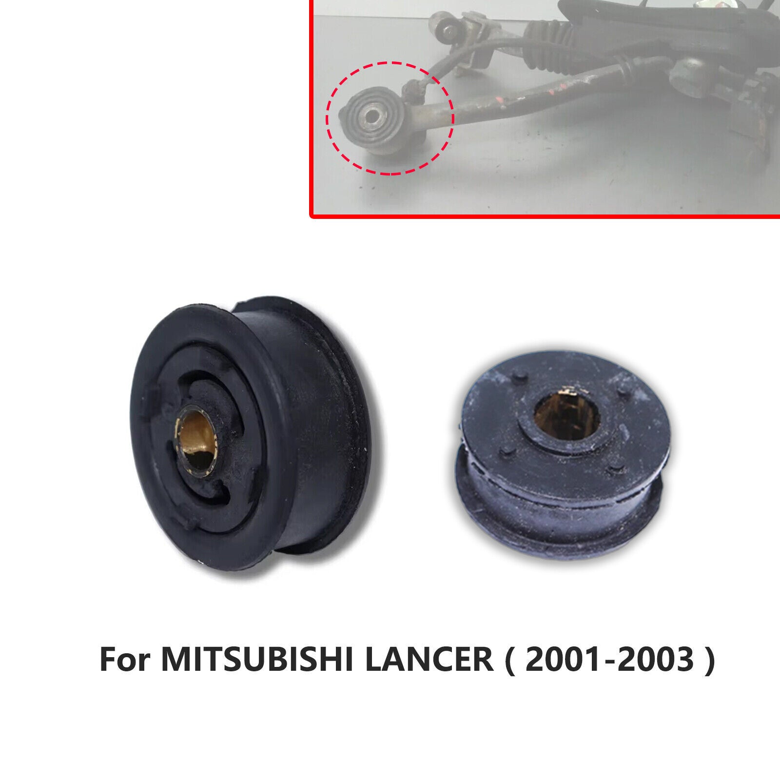 2Pcs for Mitsubishi Lancer 2001 - 2003 Gear Shift Lever Linkage Shifter Bushing