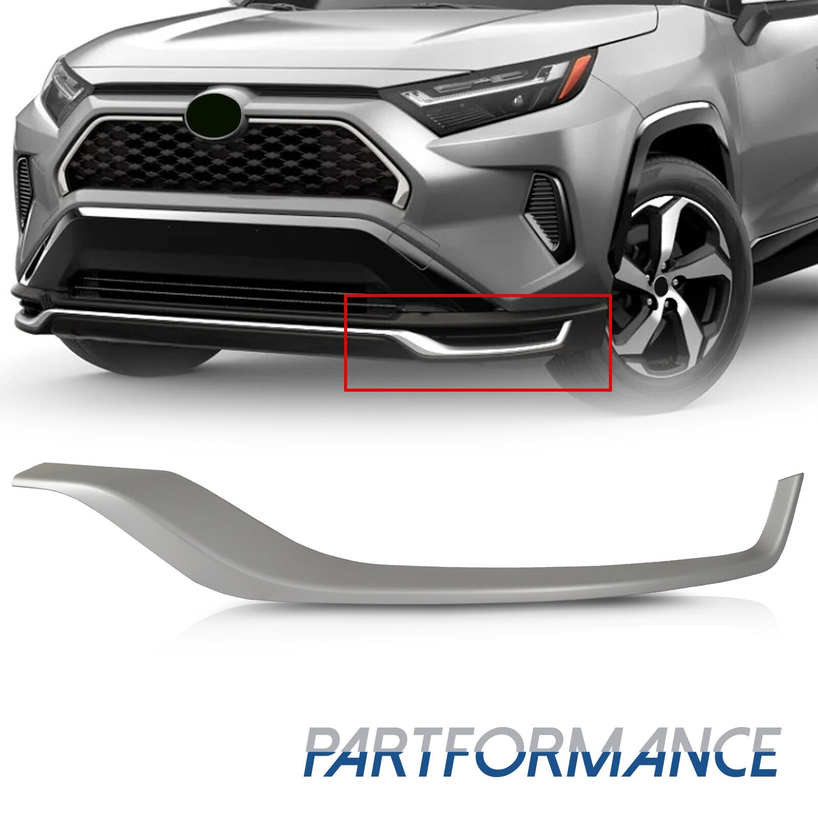 Suitable for 2021-2023 for Toyota RAV4 front drive side cover molding trim bumper lower part