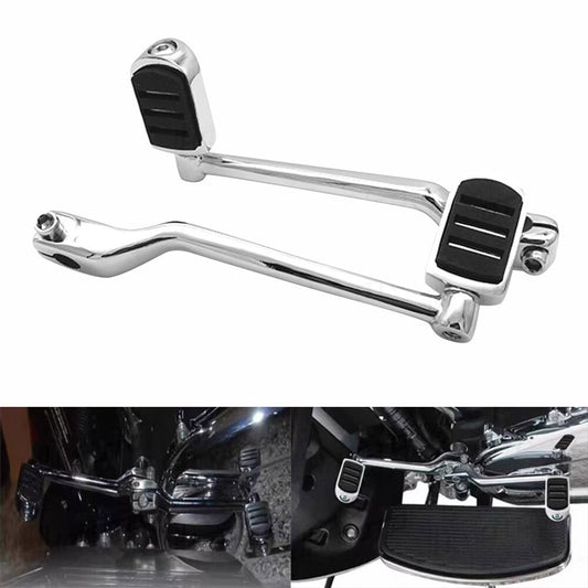 Chrome Shifter Levers Pedals Heel Toe Peg for Harley Touring Road King 1988-2023