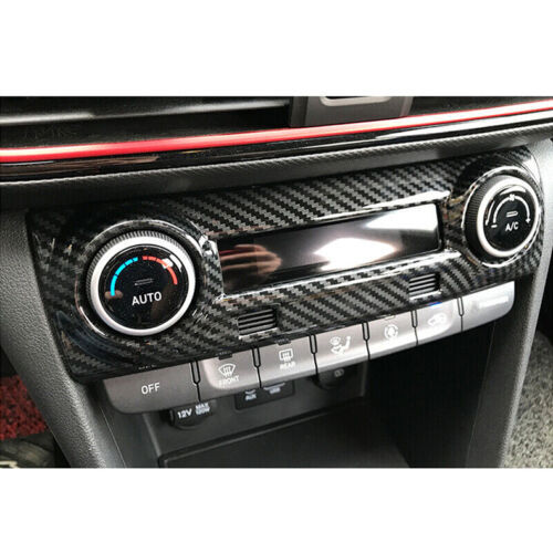 for Hyundai Kona 2018-2022 Carbon Fiber ABS Central Console AC Switch Cover Trim