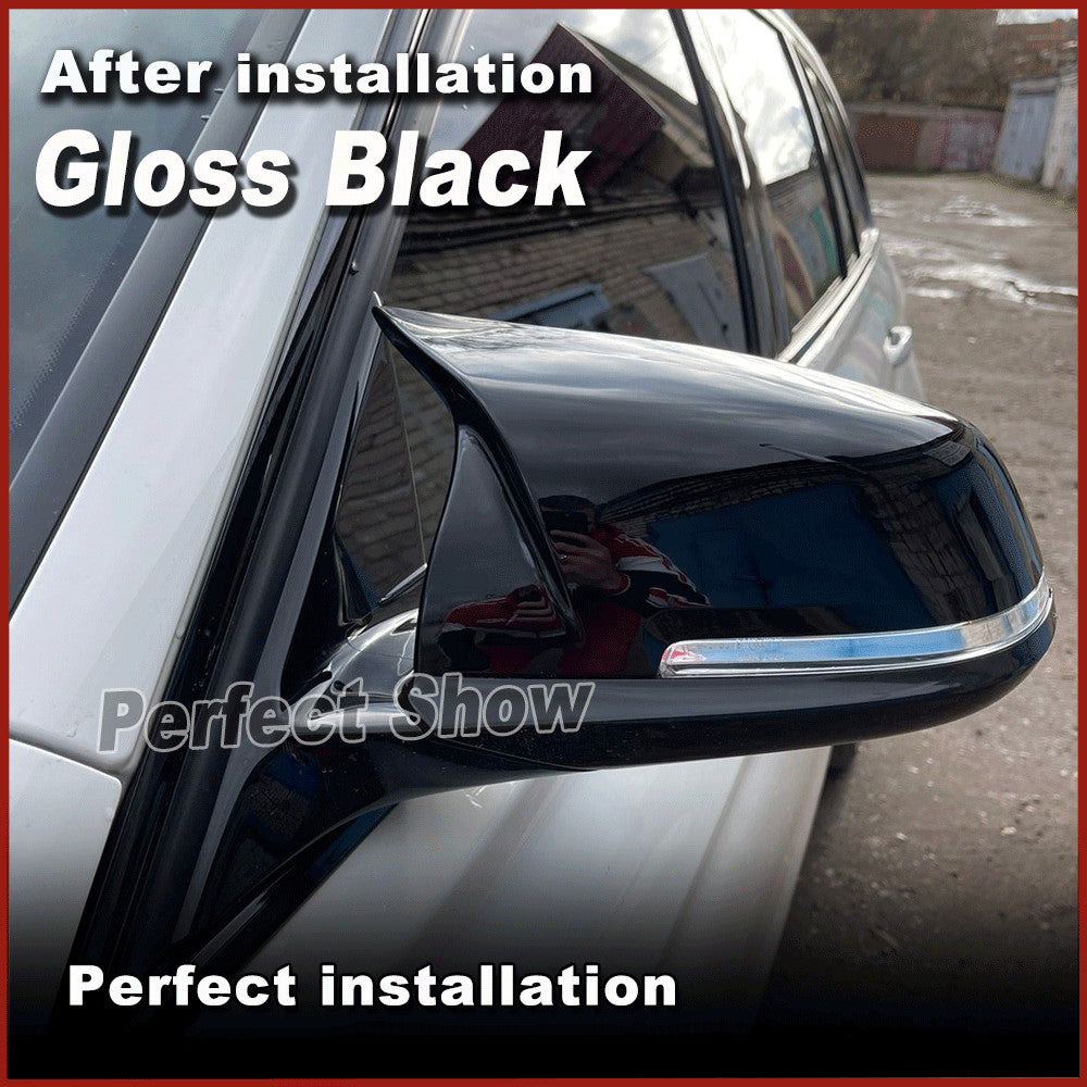 Pair Replacement SideMirror Cover for BMW F20 F21 F22 F30 F32 F33 F34 F36 X1 E84