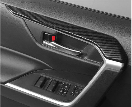 Carbon Fiber Style Interior Decoration Full Set Covers for Toyota RAV4 2019-2023