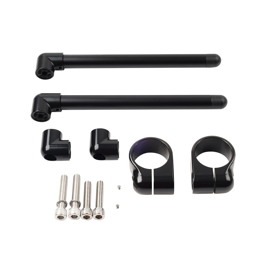Cafe Racer Bars 7/8 Motorcycle Universal Clip-On Handlebar Fork Tube 50MM