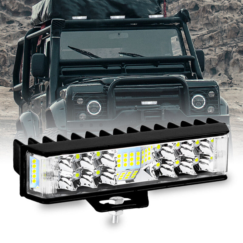 2X 6inch LED Work Light Bar Spot Flood Combo Pods Fog Lamp Offroad Driving Truck