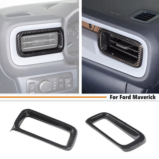 Carbon fiber automotive side vent socket cover trim for Ford Maverick 22-2024 - Accessories