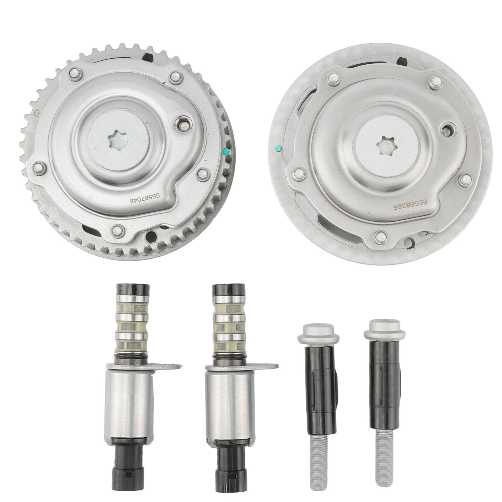 2-piece intake and exhaust camshaft adjuster for Vauxhall Astra 1.8/1.6 2004-2012 models.