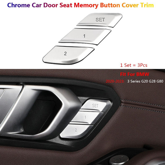 3 x for BMW 3 Series G20 G80 G28 Car Interior Door for Seat Memory Switch Cover Trim