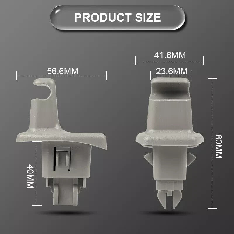 2X Sun Visor Retainer Clip 03-14 for Chevrolet Express for GMC Savana 1500 2500 3500