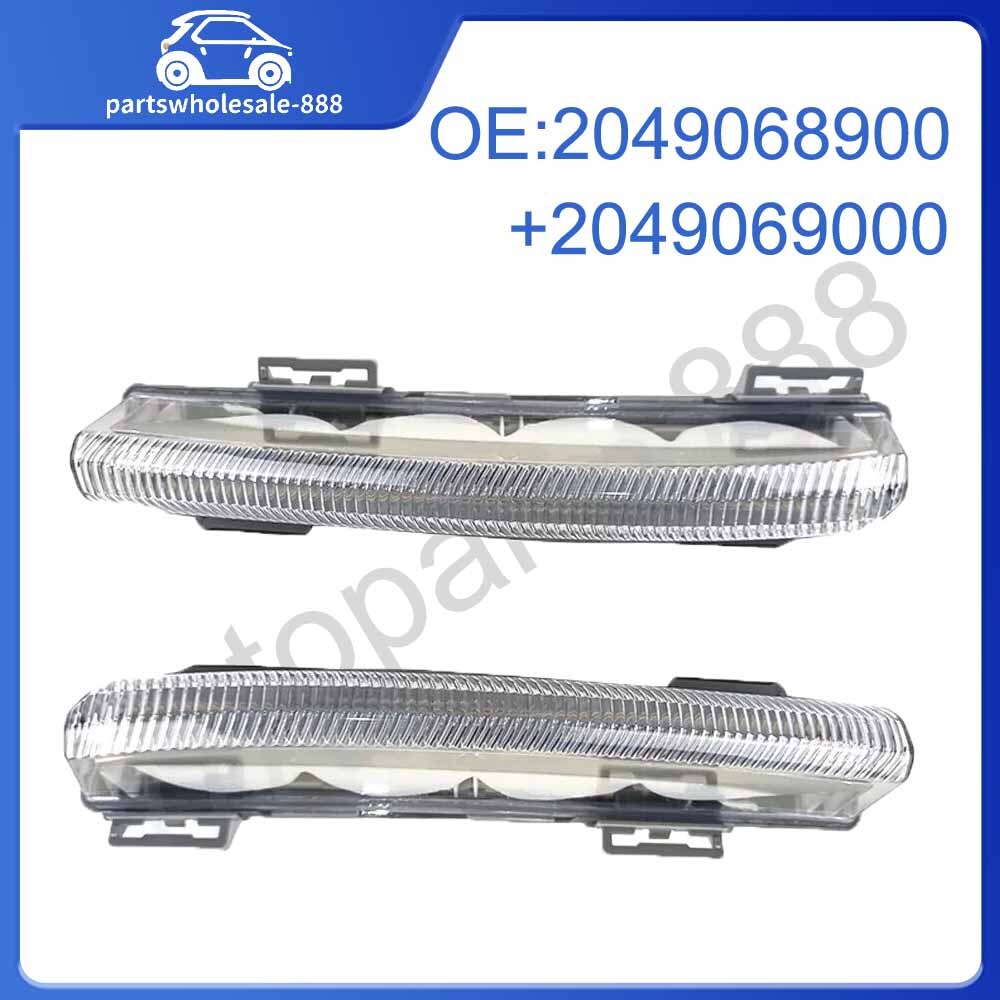 1 Pair Front DRL Fog Light for Mercedes-Benz W204 W212 C250 C280 R172 2049069000