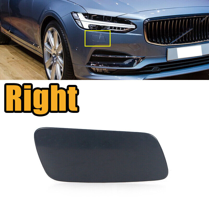 Front headlight washer spray cover 3983984 Primer for Volvo S90 2017 - 2019 Right