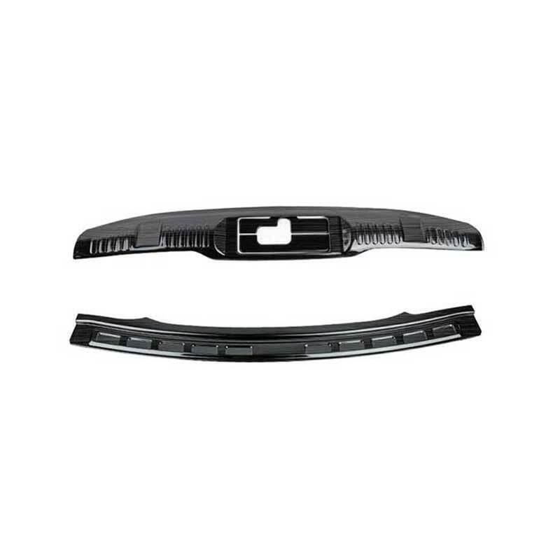 Rear Bumper Sill Plate Protector 4PCS for Ford for Mustang 2015-2021 Black Titanium