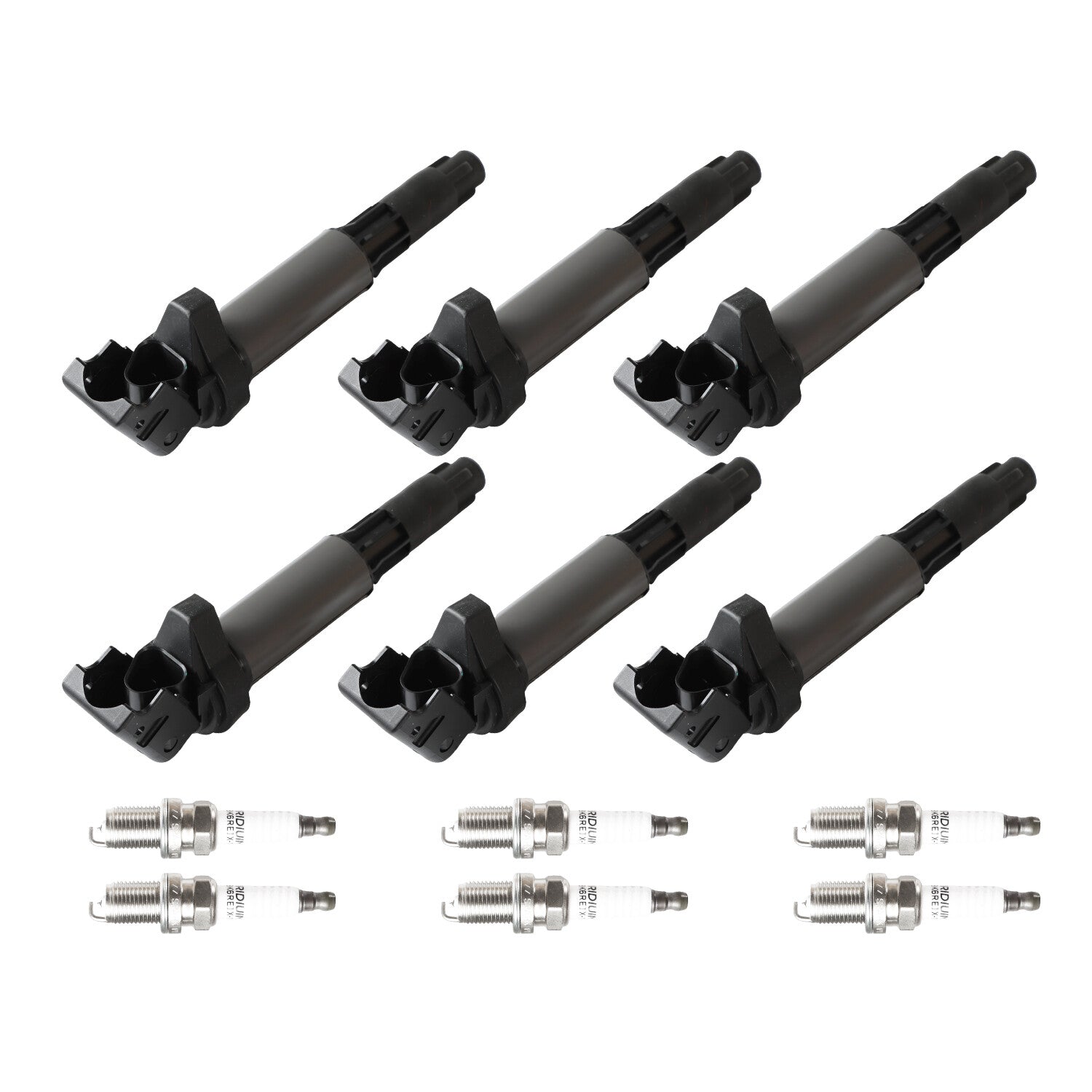 6X Ignition Coil  Iridium Spark Plug for BMW 330Ci 325i 525i 745i X3 X5 UF522