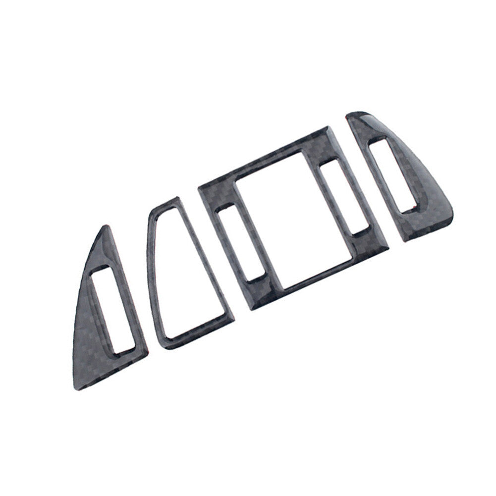 4PCS carbon fiber vent outlet trim for Audi A6 A7 2012-2018