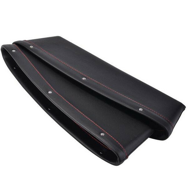 Car for Seat Slit Bag Pocket Storage Catcher Box Leakproof Holder Organizer Black PU