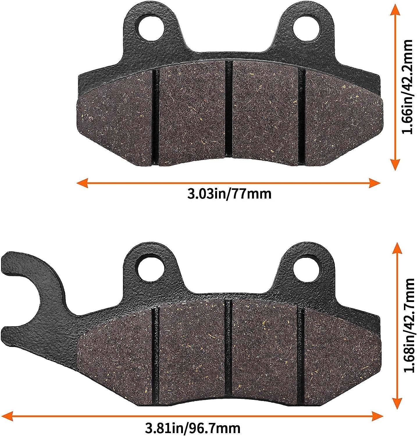 Brake Pads Front Rear for CAN AM Commander 800/800R Commander 1000 1000XT