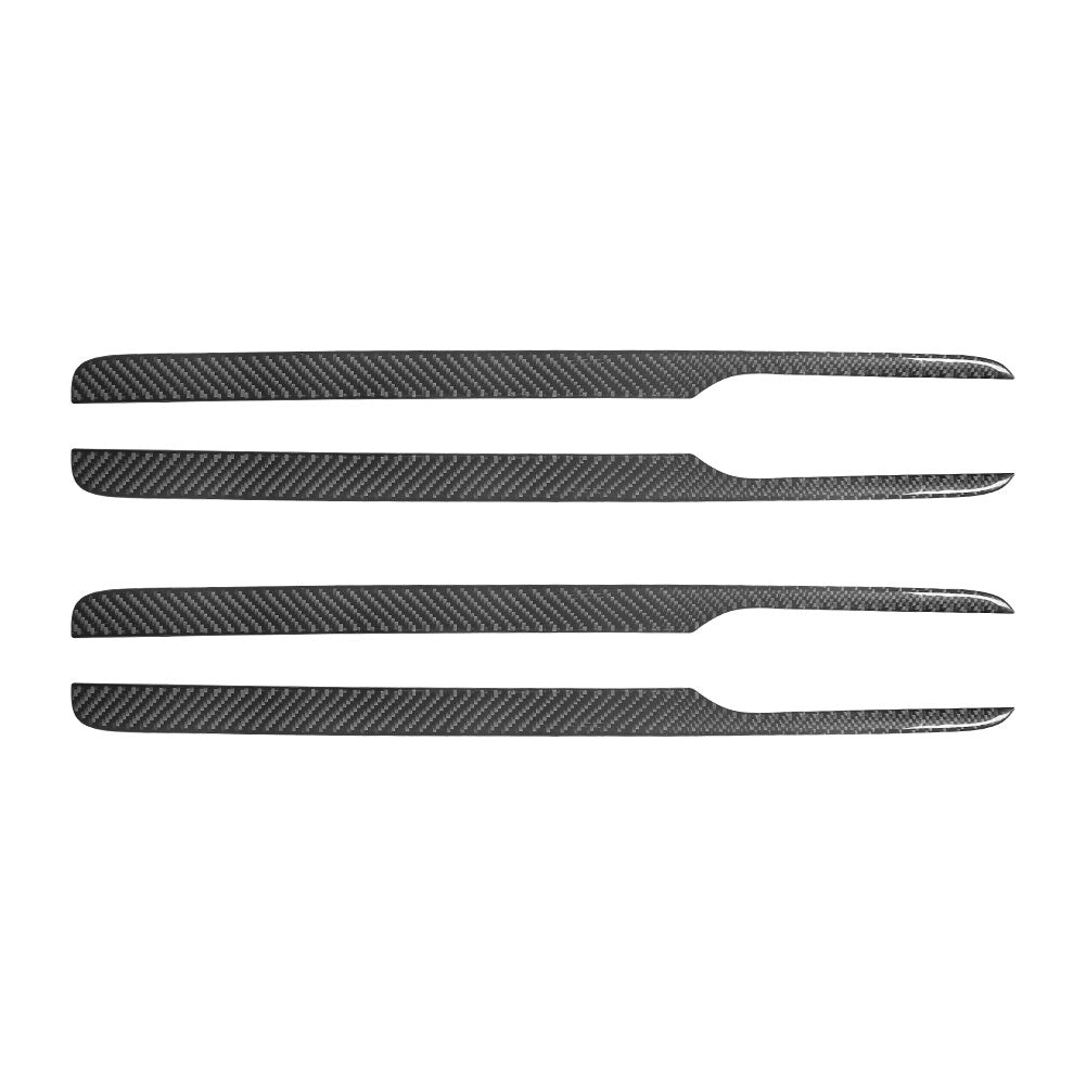 4Pcs Carbon Fiber Interior Door Panel Cover Trim for Dodge for Ram 1500 2013-2015