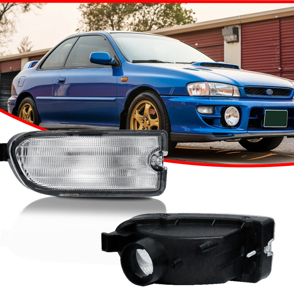Transparent front corner side parking lights 2-piece set for 1999, 2000, and 2001 for Subaru Impreza
