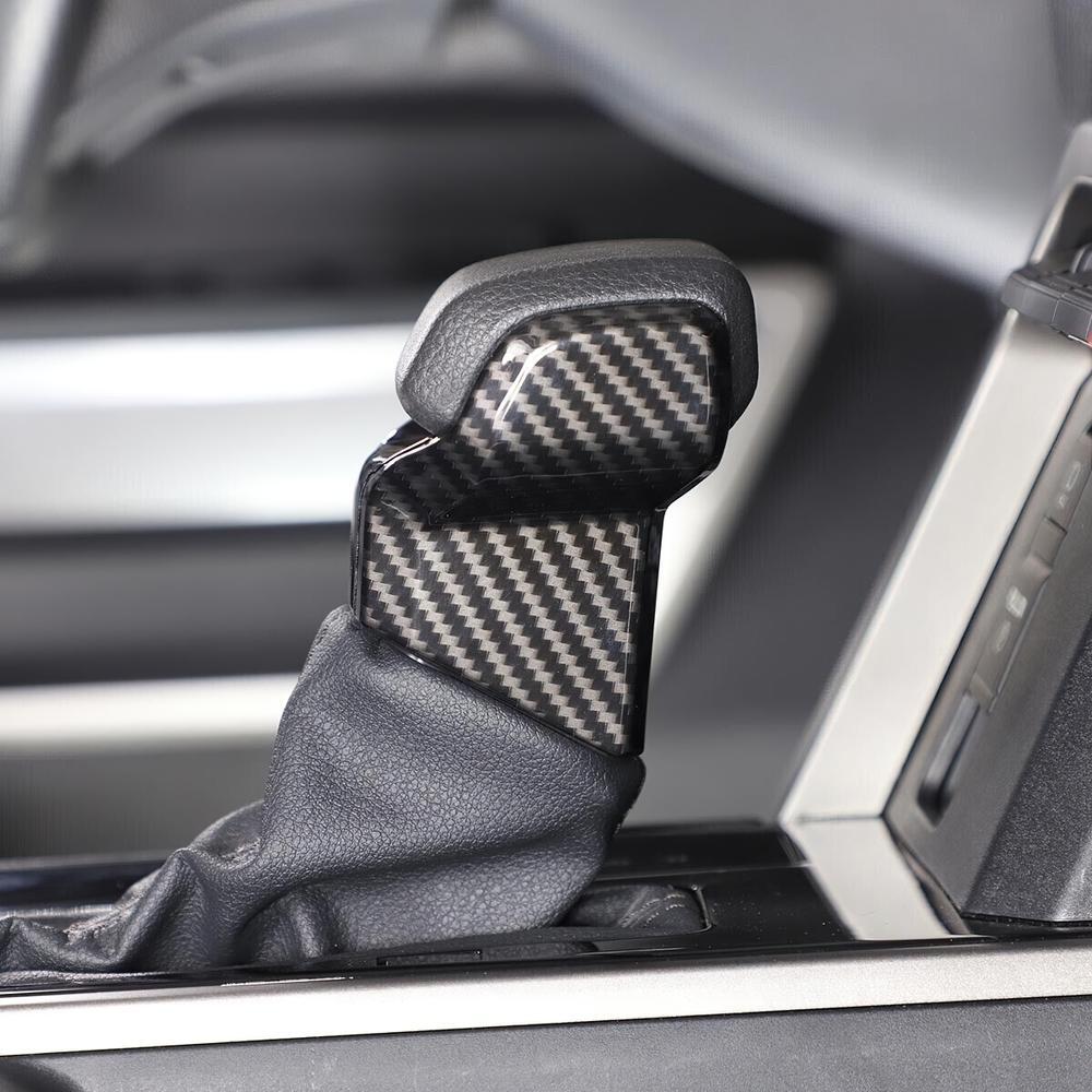 for Toyota Tundra/Sequoia 2022-23 Gear Shifter Lever Side Cover Trim Carbon ABS