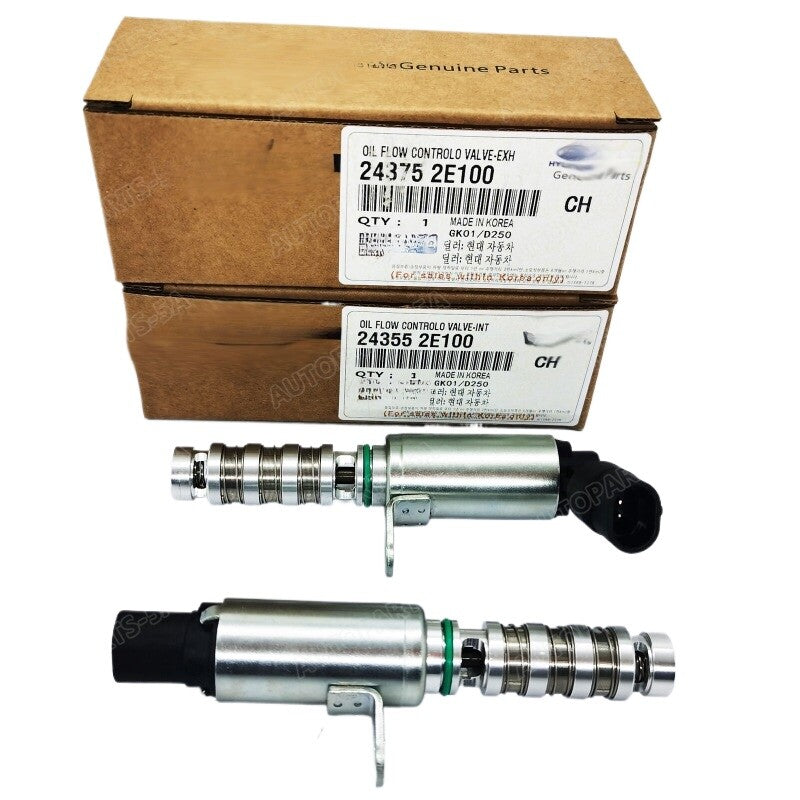 Two-piece intake and exhaust variable valve timing (VVT) solenoid valves suitable for Hyundai for Kia Forte