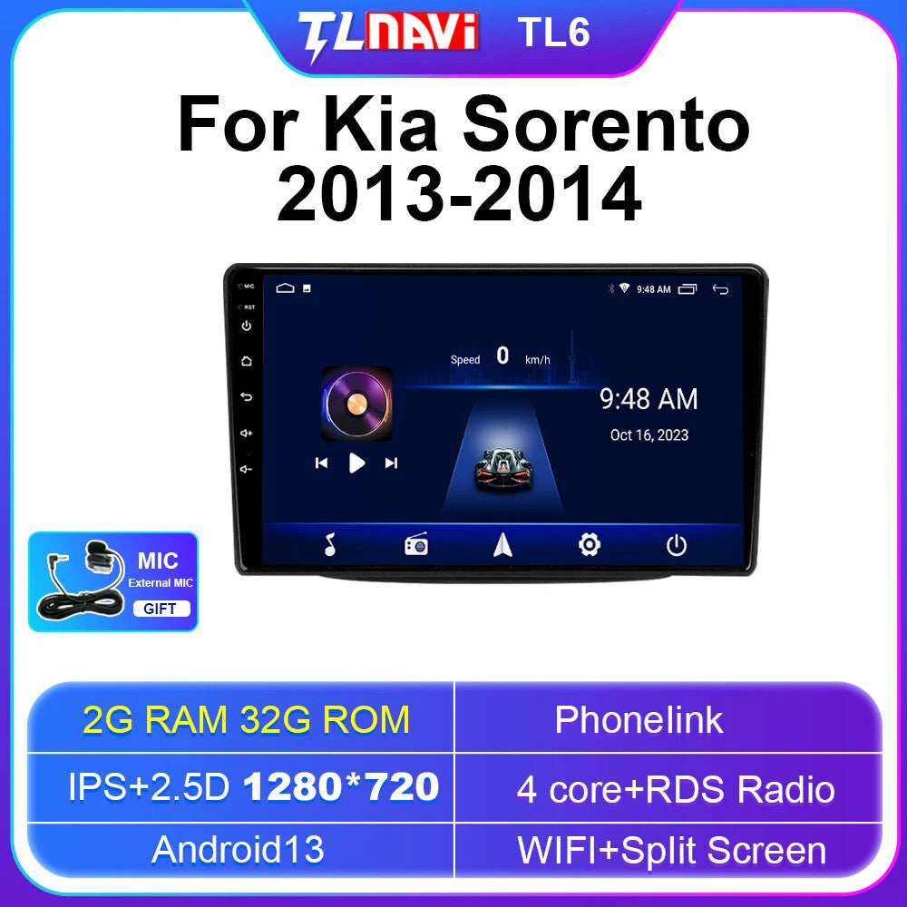 Android Car Radio for KIA for Sorento 2013-2014 Stereo GPS Multimedia Player Screen