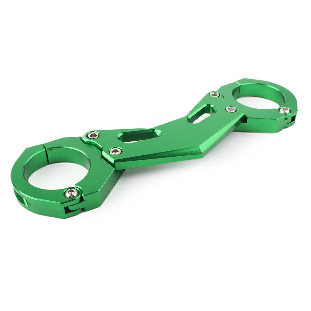 2pcs CNC Green Balance Shock Front Fork Pad for KAWASAKI Z900 2017-2019 18