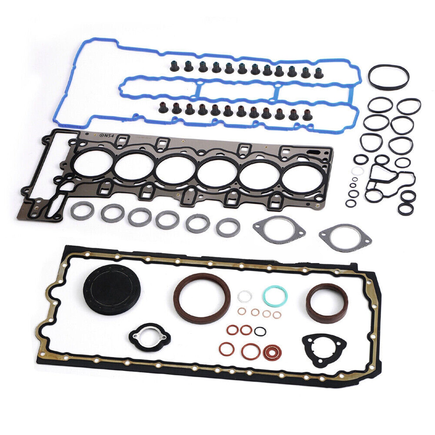 Engine Overhaul Head Gasket Seals Set for BMW 335i E90 E60 E92 E89 E71 N54 3.0