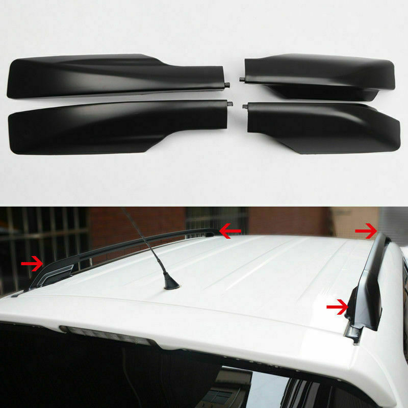 for Toyota RAV4 XA30 2006-2012 Black FR Roof Rack Rail End Cover Shell Cap 4Pcs