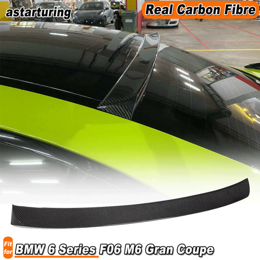 Carbon Fiber Rear Roof Spoiler Top Wing Fit for BMW 640i 650i M6 Gran Coupe 12UP