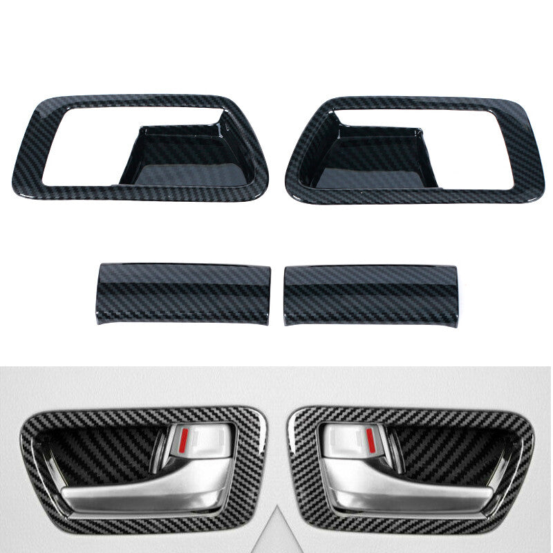 for Toyota for Sienna 15-20 4X Carbon fiber inner door handle frame decoration trim